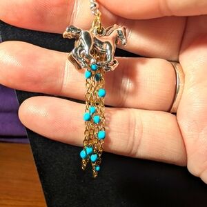 Intricate Western Silver and Gold Dangle Earrings with Geometric Design